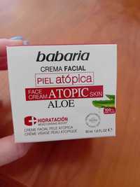 Creme rosto Babaria pele atópica novo