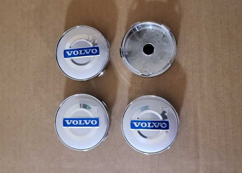 Nowe dekle dekielki Volvo 60mm srebrne komplet