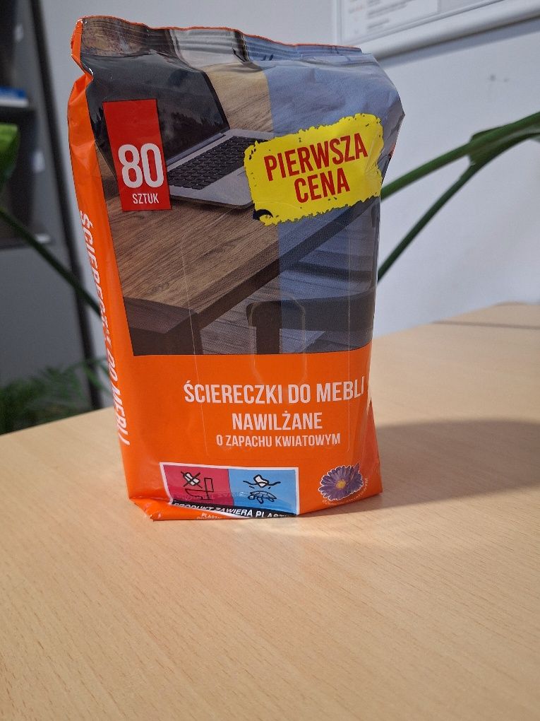Ściereczki nawilżane do mebli 80szt