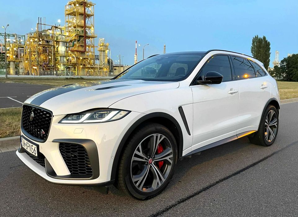 Jaguar F-Pace SVR 550KM MY21-> Polski Salon 1Właściciel ŚwieżySerwisASO FV23%