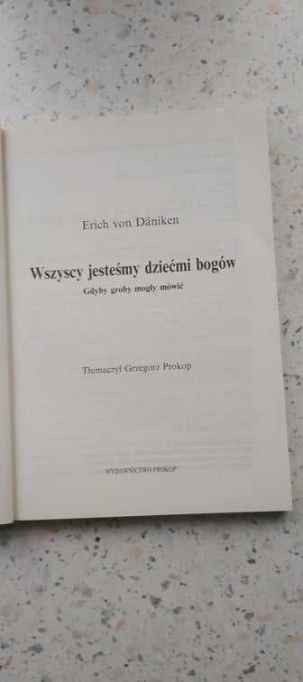 Wszyscy jesteśmy dziećmi bogów - Erich von Daniken (K500)
