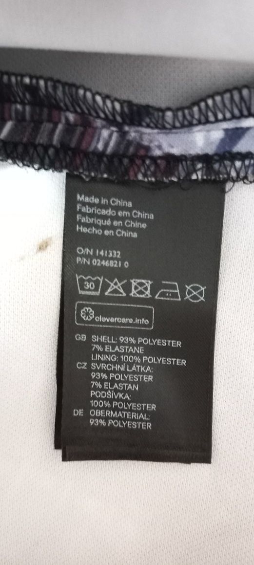 Elegancka princeska w geometryczny wzór, H&M, r.38 ,
