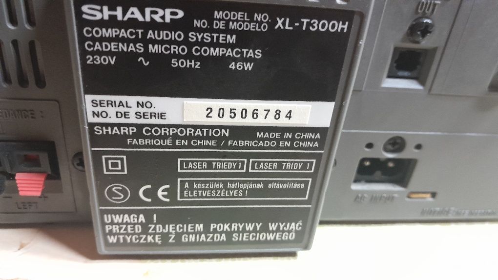 Odtwarzacz CD i kasetowy vitage Sharp