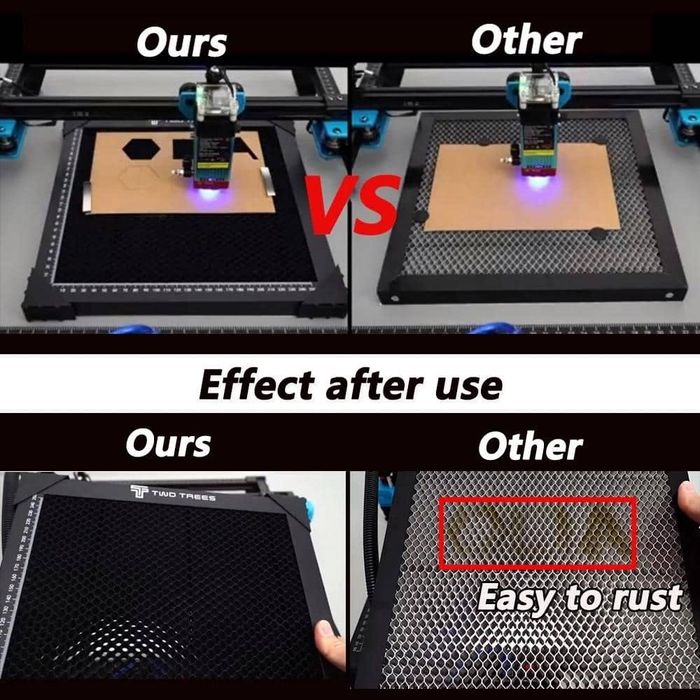 Стільниковий стіл 30x30см для лазерного гравірувального верстата