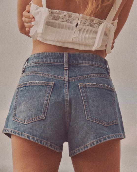 Szorty krótkie spodenki Zara 40 L z wysokim stanem