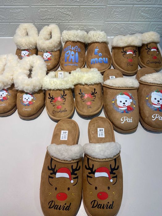 Chinelos de Natal Personalizados