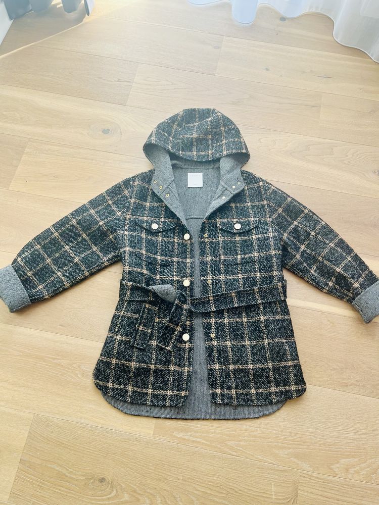 Sliczna kurtka płaszcz Sandro r 34 welna Nowy styl Marant