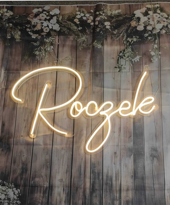 Roczek neon led , napis podświetlany