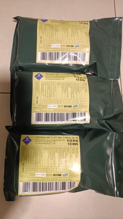 Wojskowe racje żywieniowe 6 szt.