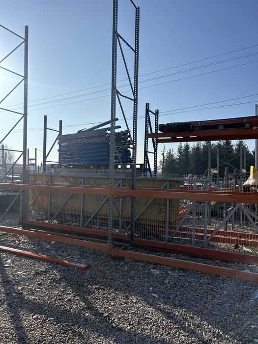 Regały magazynowe Meta trawersy 3600 i 2700 Okazja Transport