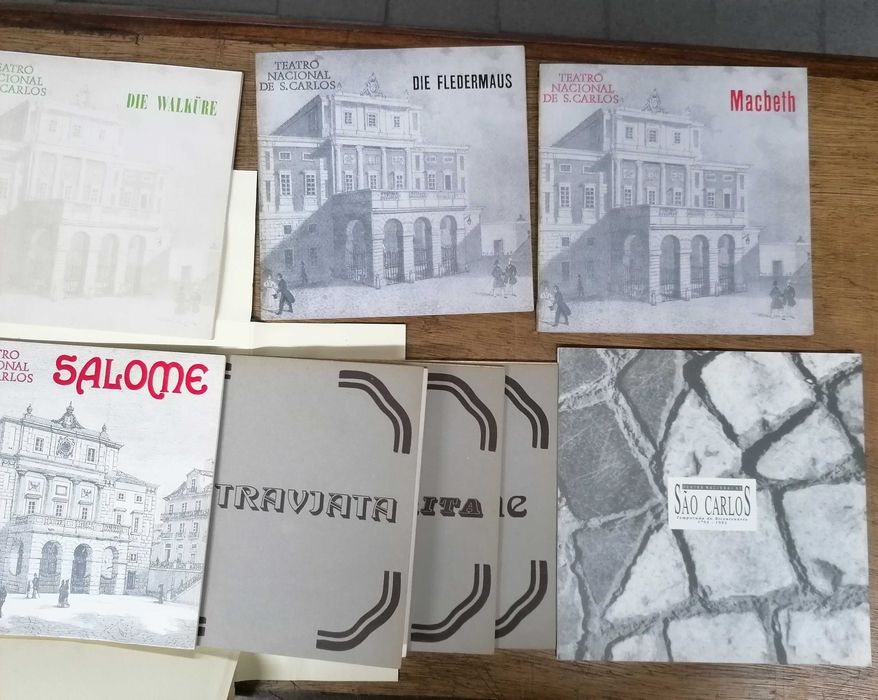 Programas Antigos de Operas do Teatro Nacional de S. Carlos