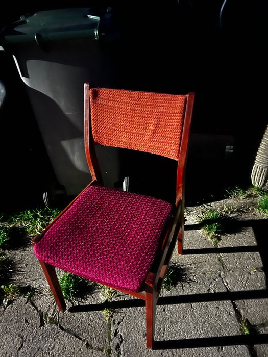 Krzesła vintage PRL, typ S/200-201 – komplet 3 sztuki, oryginalne