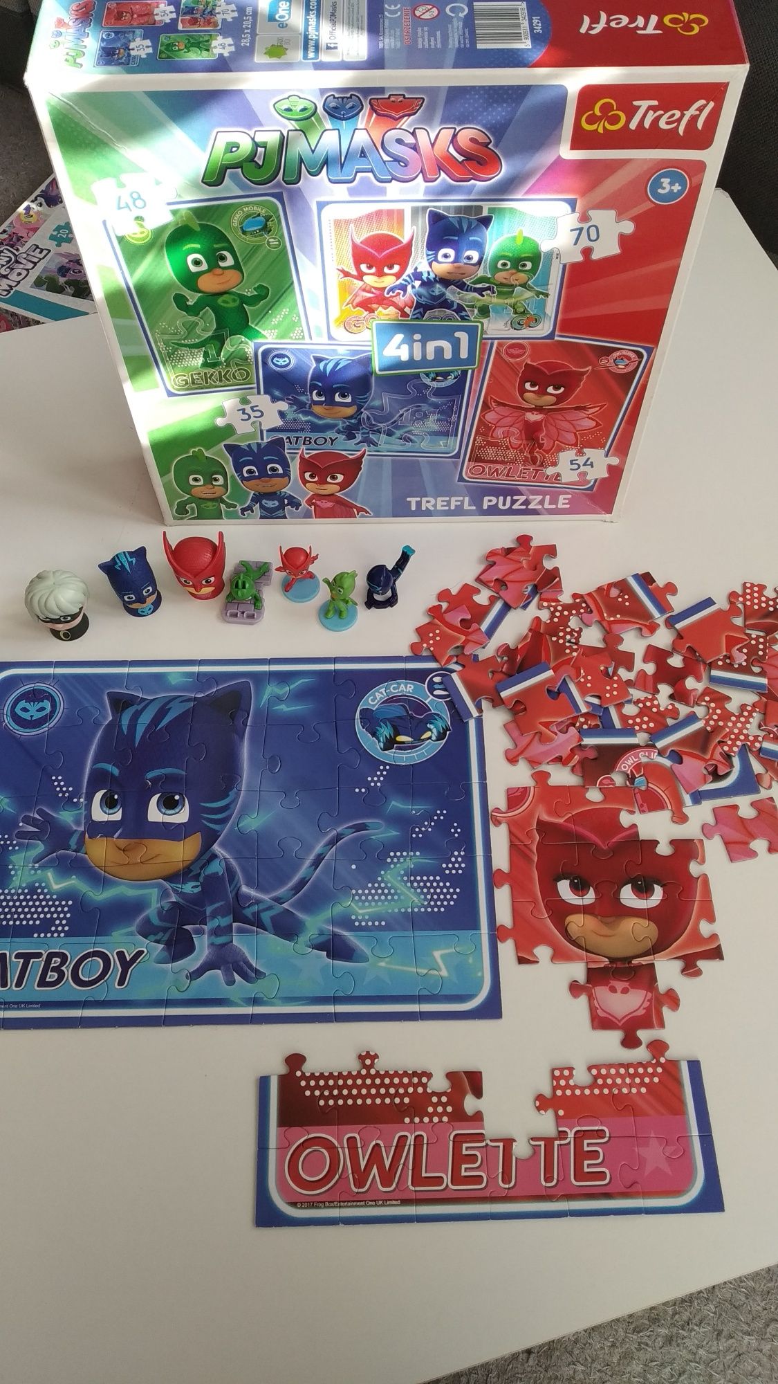 Puzzle trefl 4in1 PJMASKS pidżamersi figurki 3+