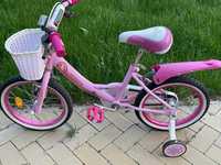 Велосипед детский для Девочки 16 дюймов колеса + Шлем тоже розовый