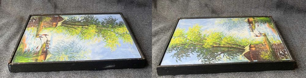 Картина рыбаки подписная