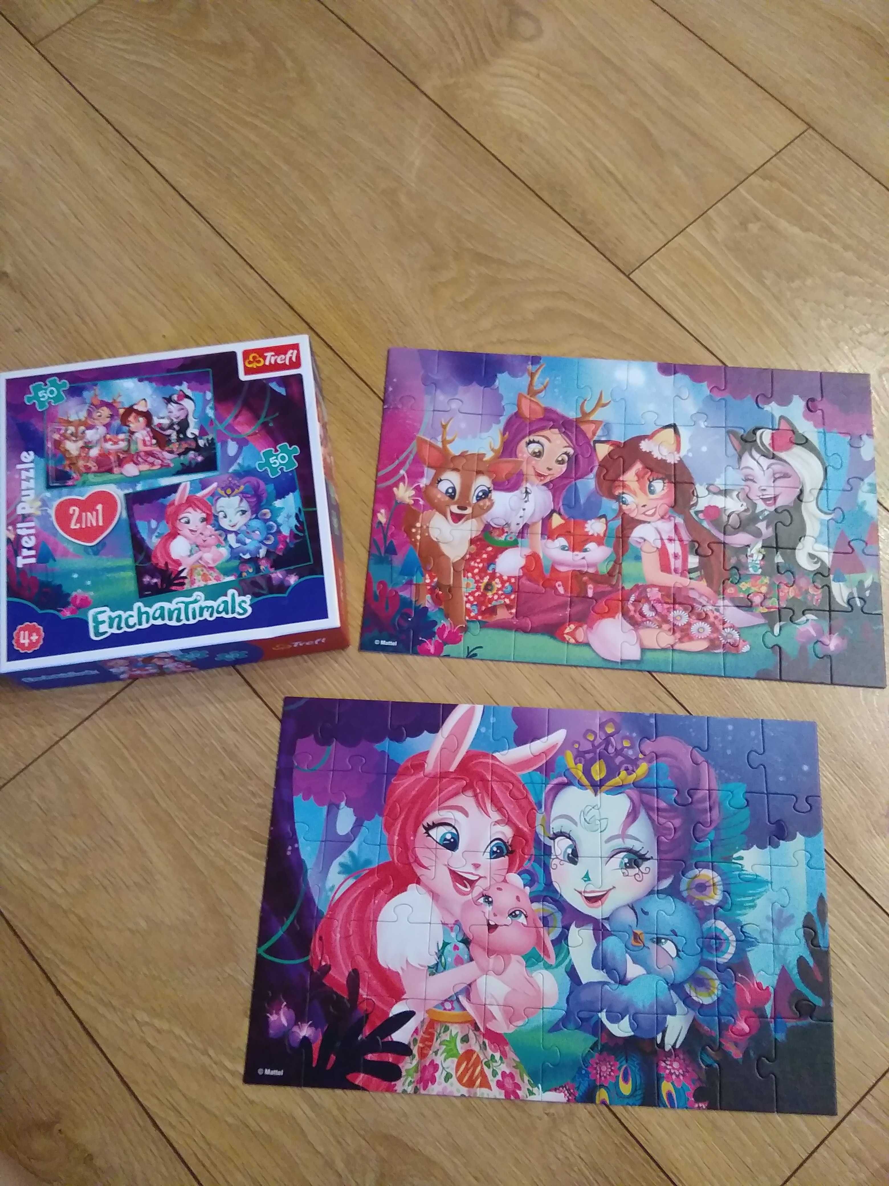 Puzzle Trefl Enchantimals 4+, 2in1  50 elementów