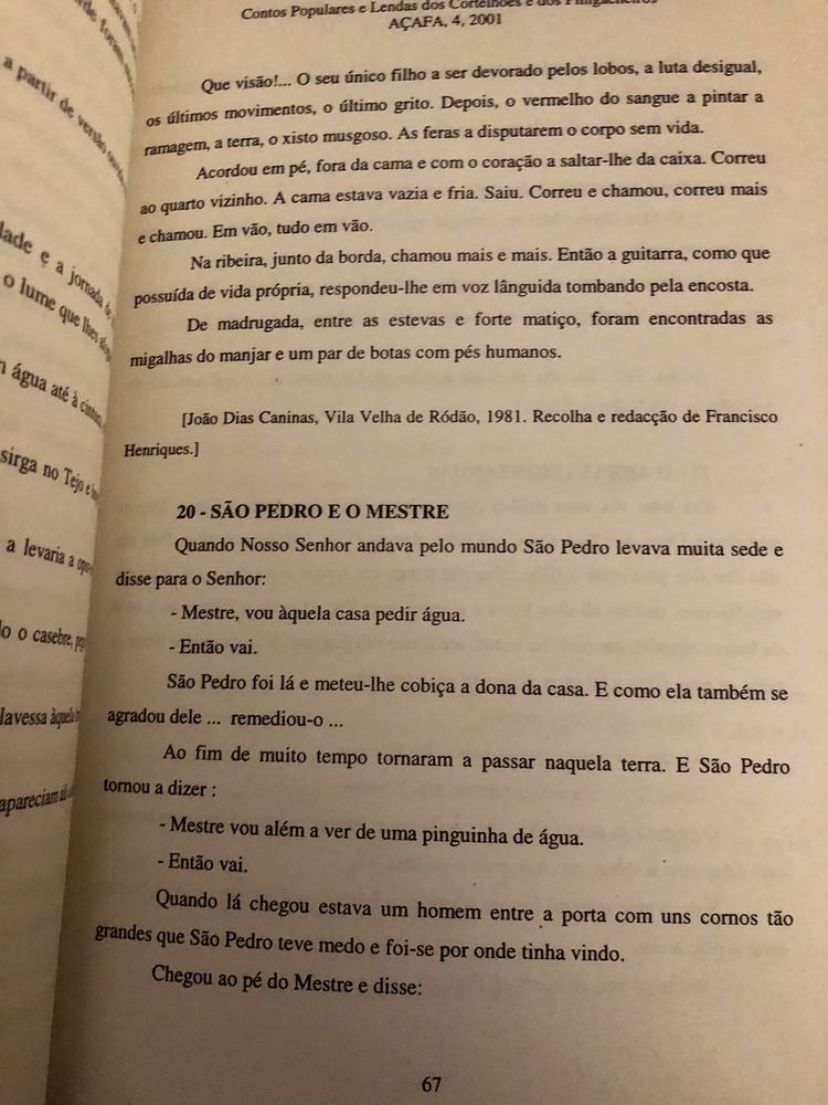 Livro de Contos Populares da Açafa