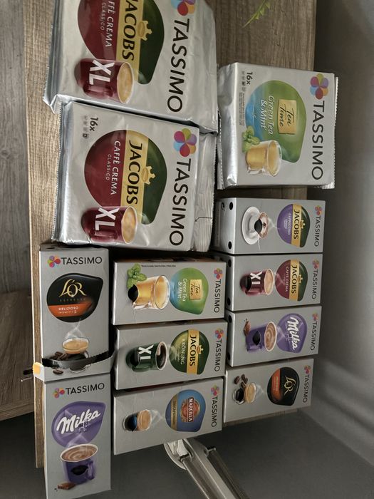 Ekspres tassimo na kapsułki + kawy kapsułkowy tasimo