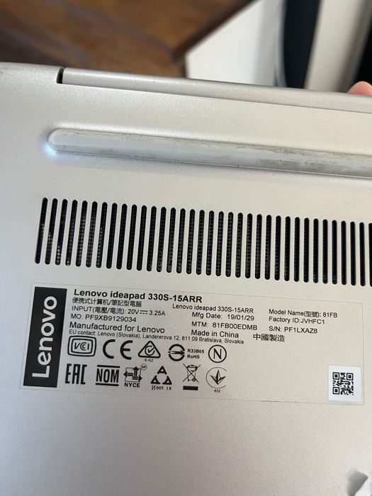 Laptop Lenovo IdeaPad 330S-15 AMD Ryzen 7 8GB/256GB SSD Klasa A-