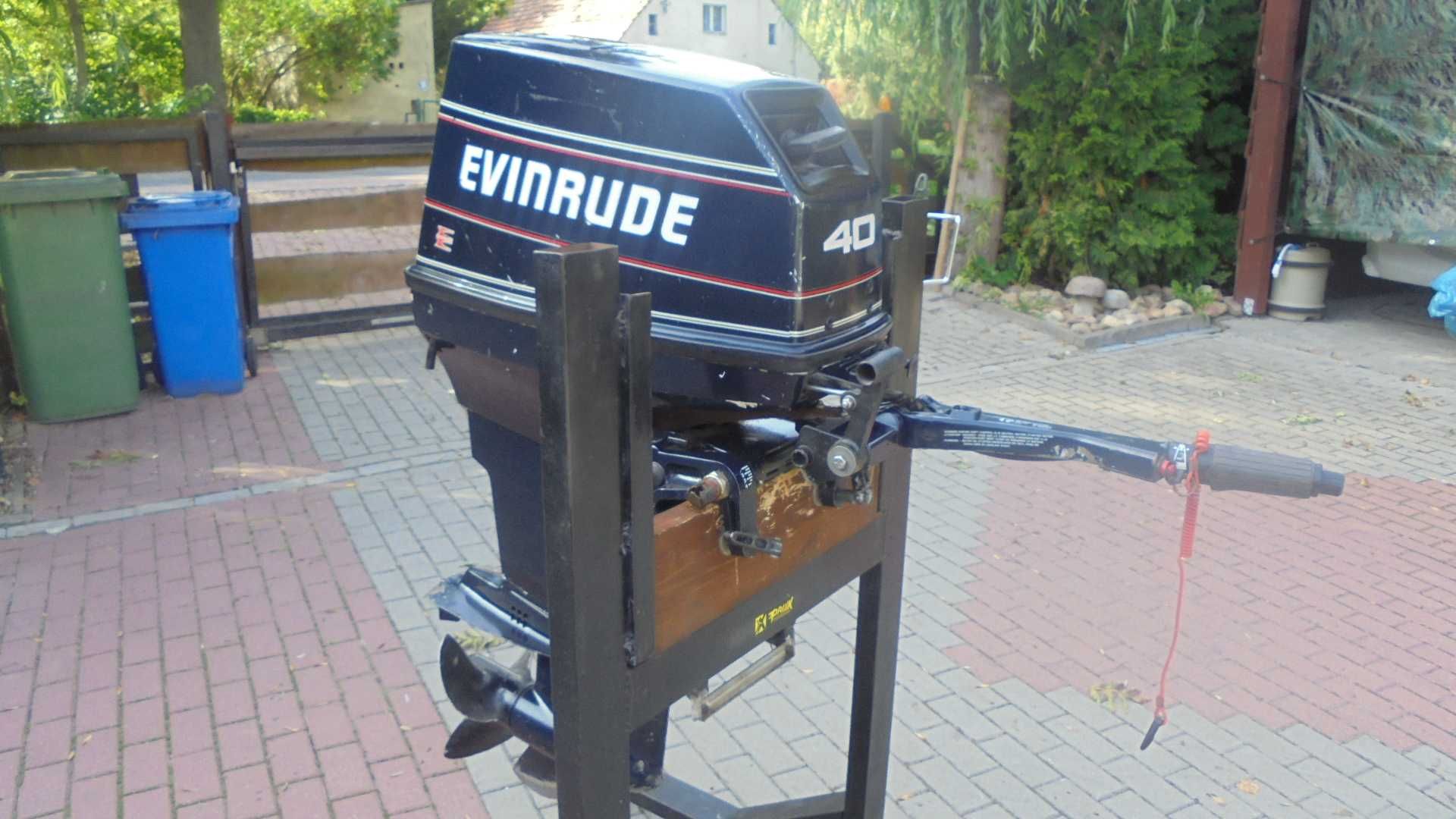 silnik zaburtowy evinrude johnson 40hp lodz motorowka ponton orginal k