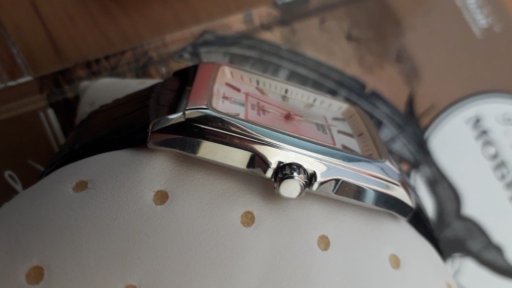 Подарунок годинник часи Casio BEM-112L sapphire сапфір в стилі класика