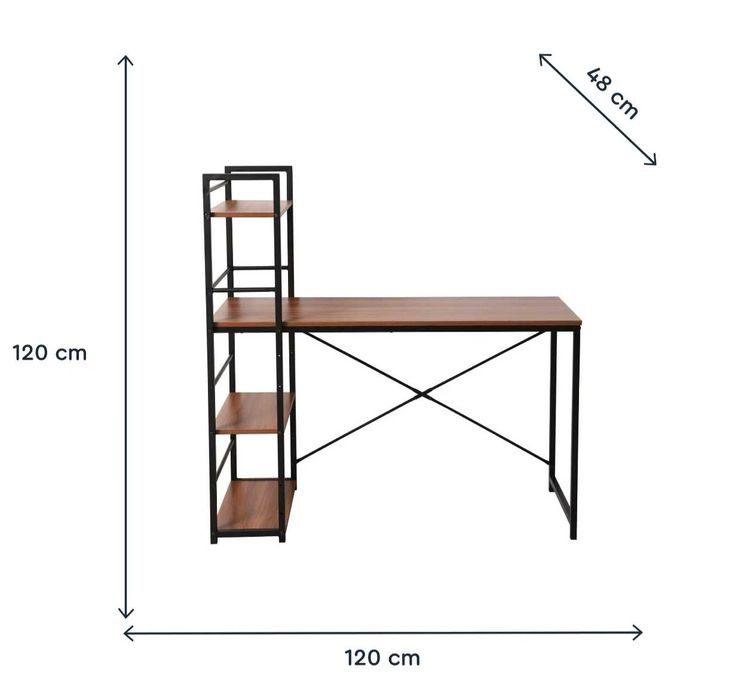 Secretária com prateleiras