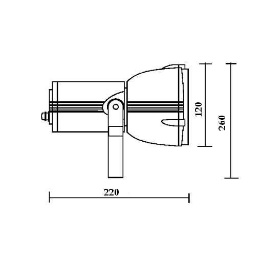 Прожектор/светильник LTS трек, евроадаптер LA30, 220/12v/100W.. GU5.3