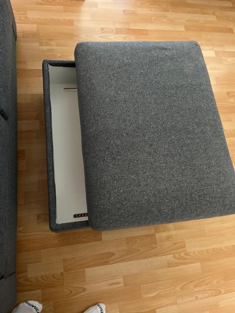 Sofa 2 osobowa + podnóżek IKEA