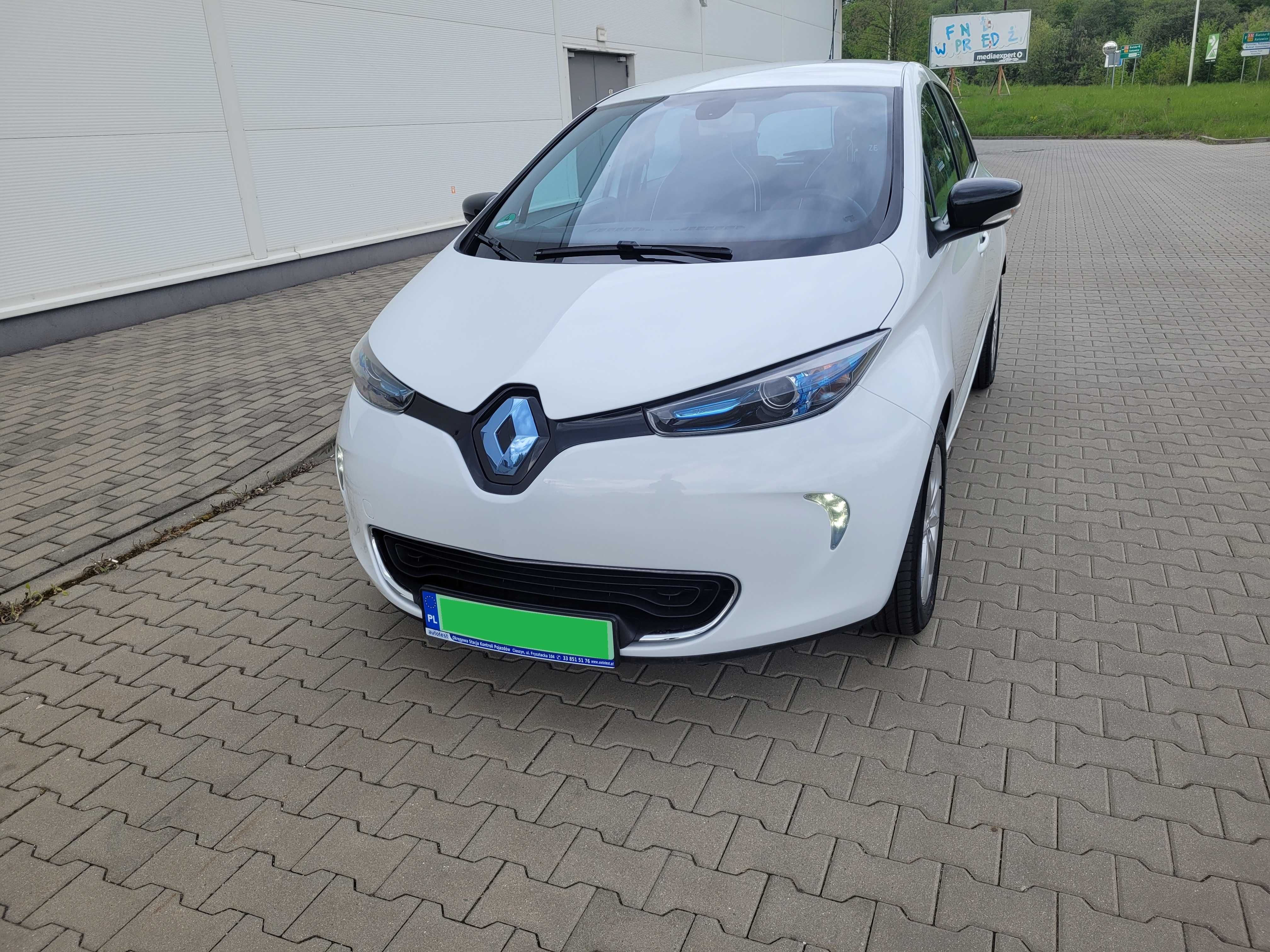 Renault Zoe z BATERIĄ, elektryk, jazda za 0zł/100km, zadbany, kamera