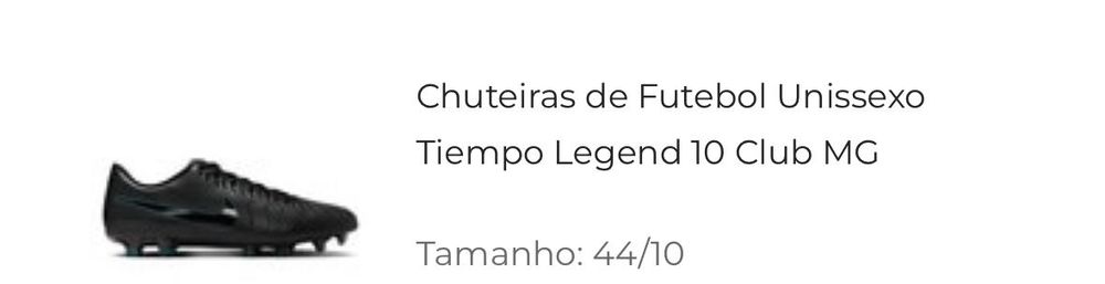 Chuteiras Nike Tiempo