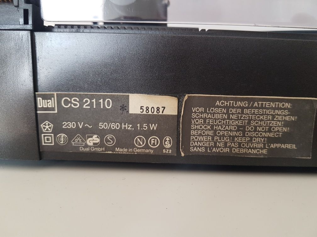 Dual CS-2110 Niemiecki półautomat.
