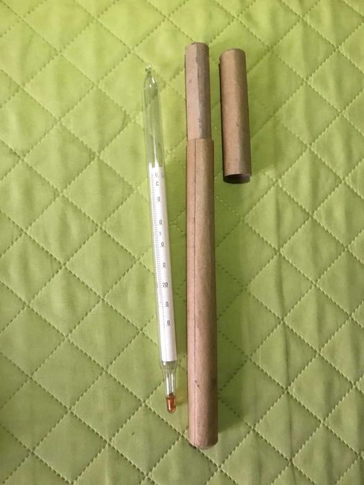 Термометр "градусник" спиртовий - лабораторний , от 0* до +71*, довгий