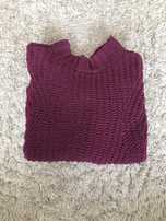 Fioletowy sweter hollister