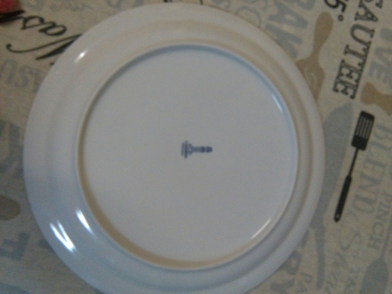 Prato porcelana Coimbra, "Orfeu e Eurídice"