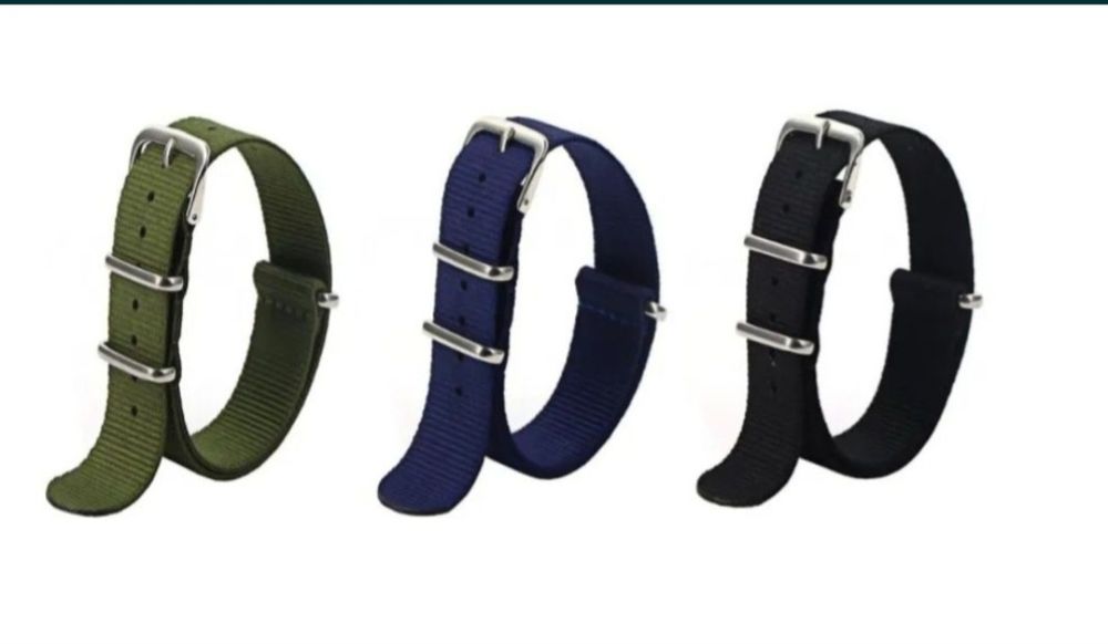 Braceletes Nato Nylon 18mm 20mm 22mm 24mm