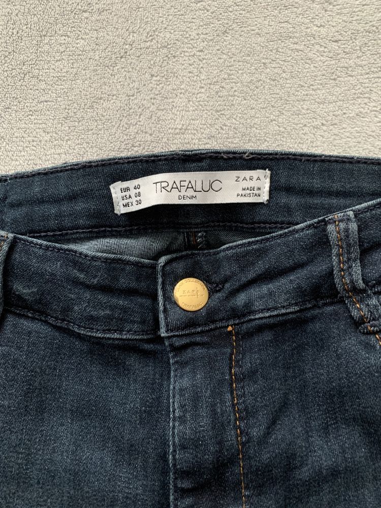 Zara granatowe jeansy r. 40  L  długie dla wysokuej dziewczyny