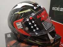 KASK LS2 model FF323 ARROW R EVO TECHNO biało-czarny w rozmiarze 3XL