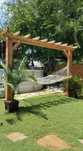 Huśtawka ogrodowa hamak pergola