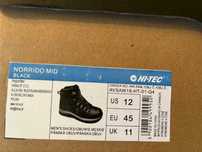 Buty Hi-Tec Norrido Mid Black, rozmiar 45 – jak nowe!