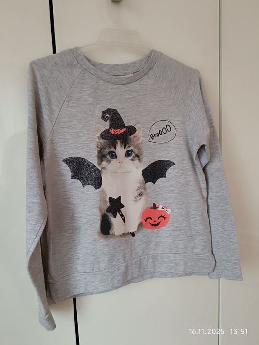 Cienka bluza H&M 122 128 Halloween