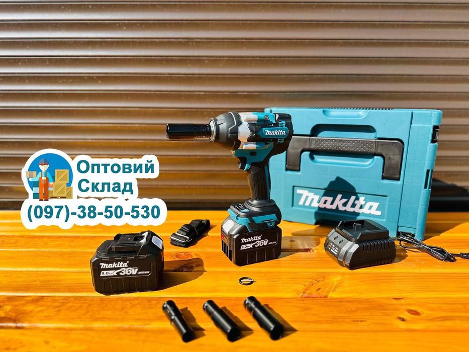 Акумуляторний Гайковерт 2/1 Makita DTW 800 Винтоверт безщітковий 36V9A