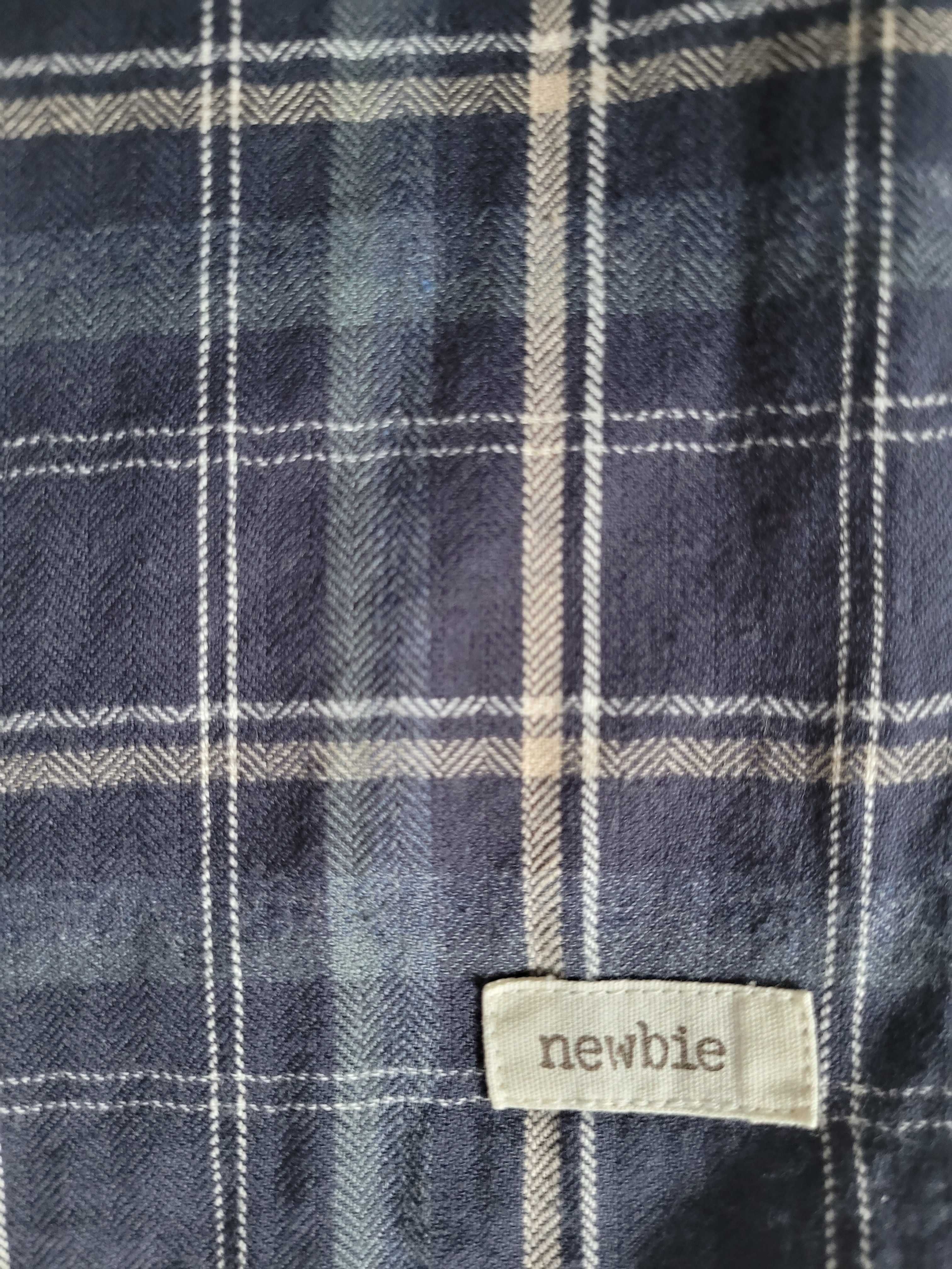 Niebieska koszula w kratę NEWBIE rozm. 86