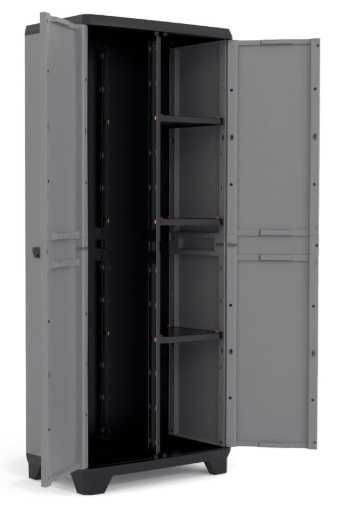 Keter Stilocon, Szafka narzędziowa 173x68x39 [cm], z półkami