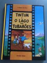 Livro o Tintim e o Lago dos Tubarões