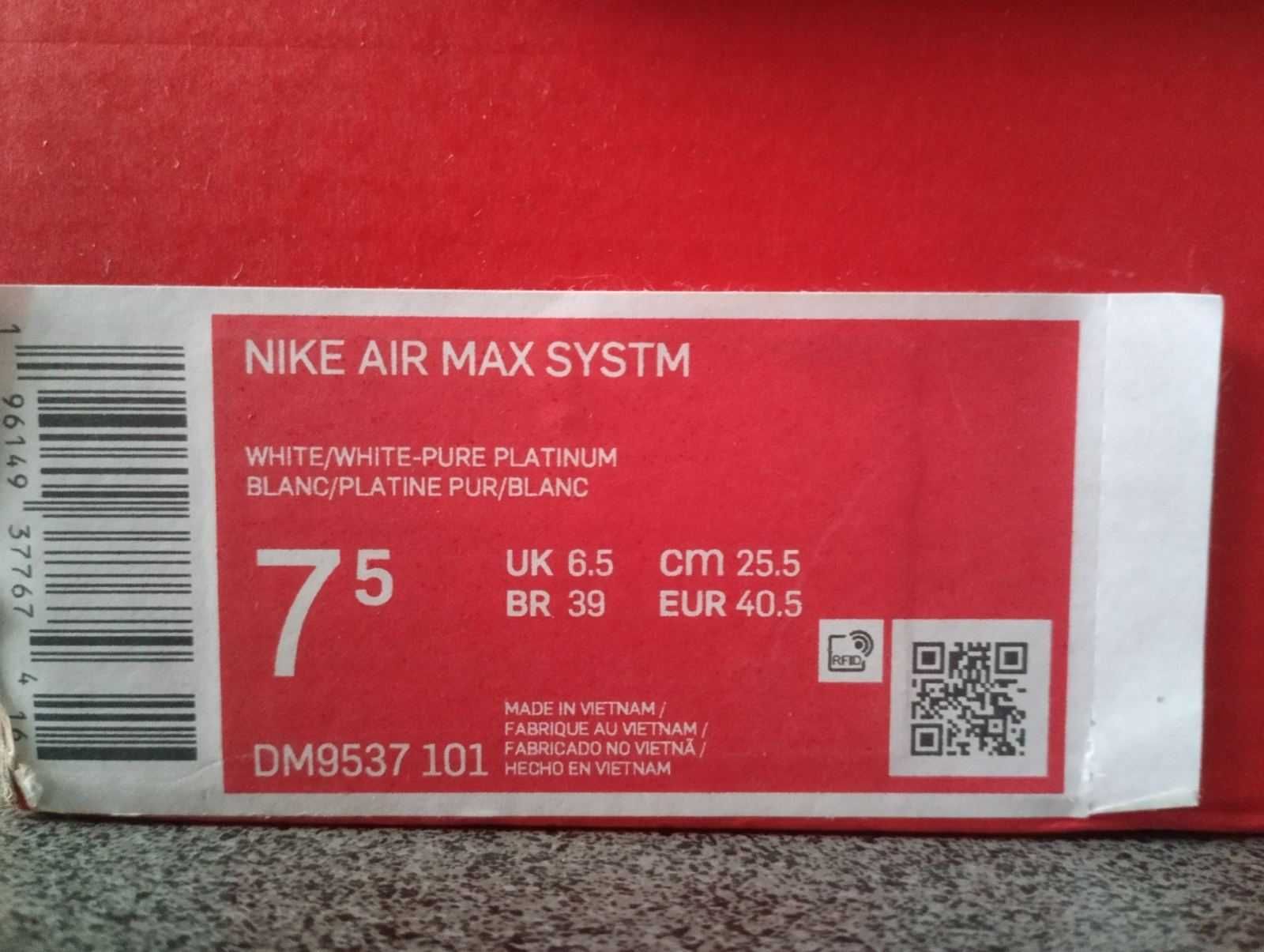 ДЕШЕВО!!! Кроссовки Nike Air Max Systm DM9537 101 Оригинал 25,5 см