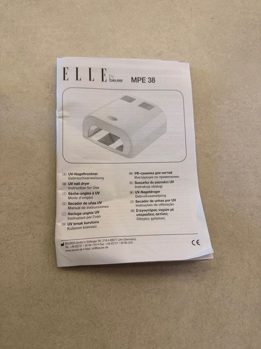 Aparelho de secagem de unhas com UV – Novo