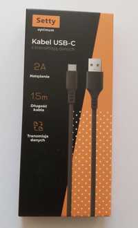 Kabel USB-C setty (czarny) 1,5 m