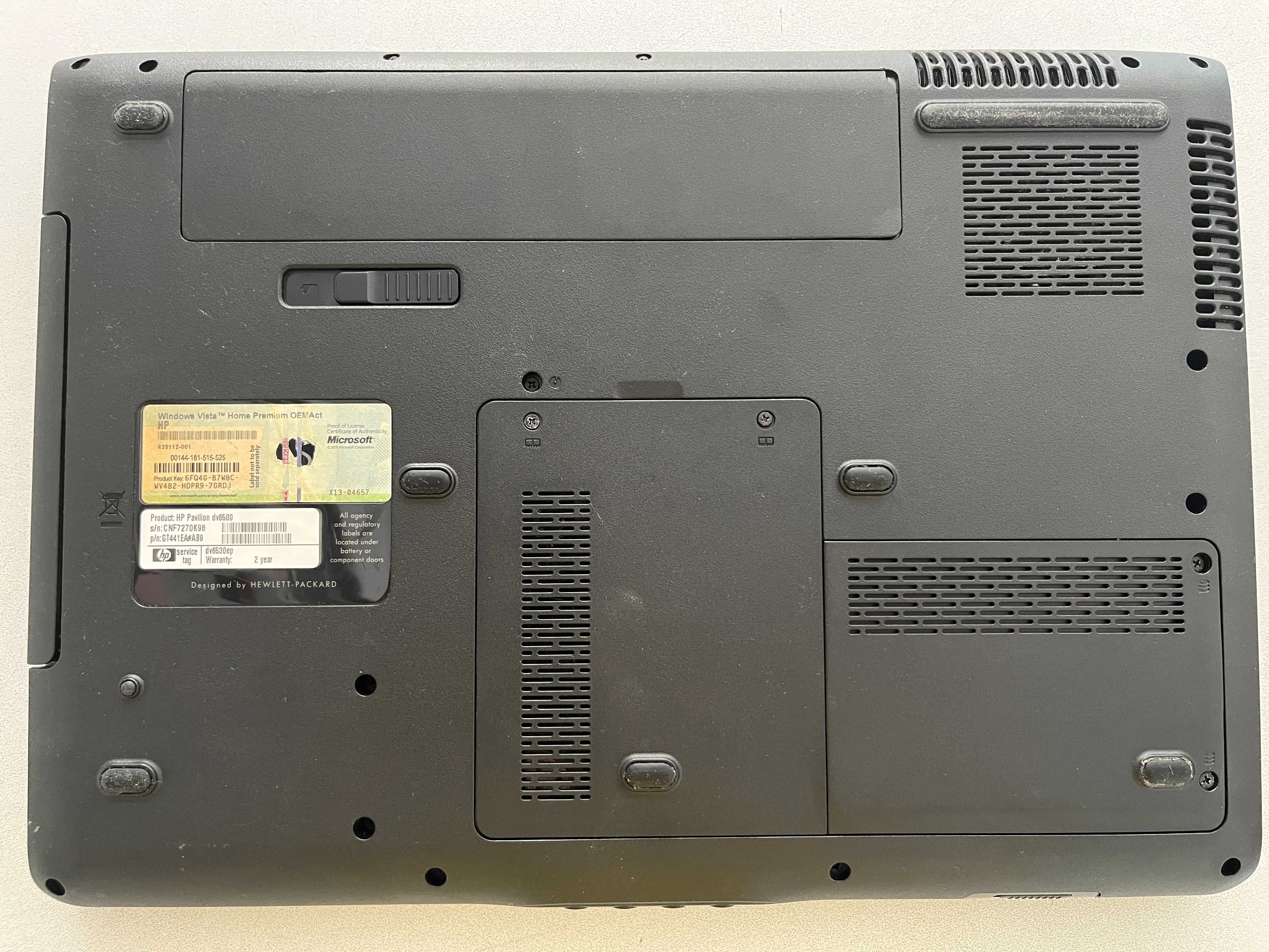 Portatil HP Pavilion dv6500