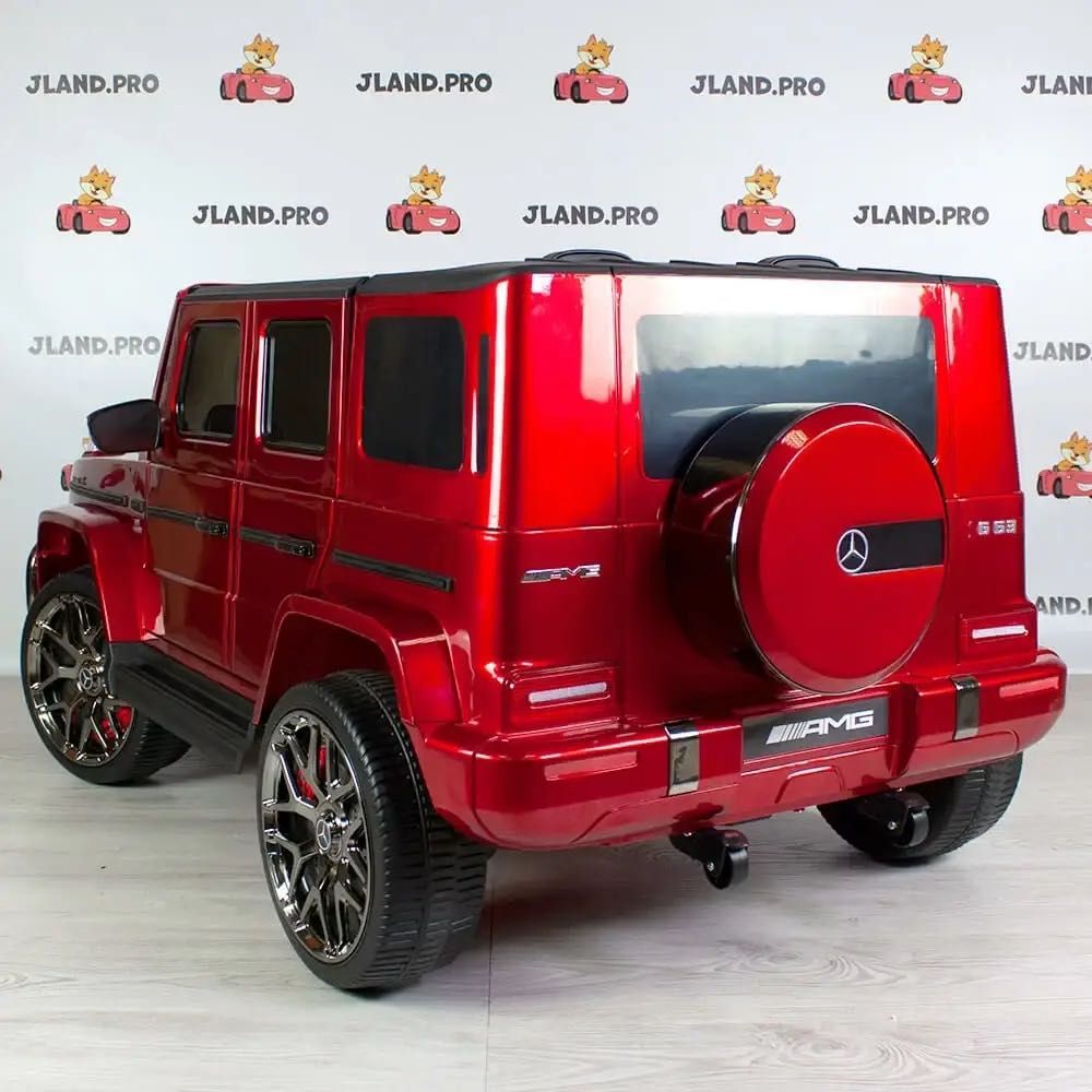 Детский электромобиль двухместный джип Mercedes G63 на аккумуляторе