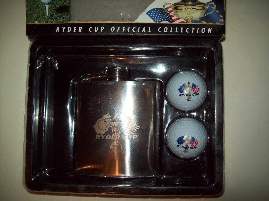 Набор подарочный гольф Golfers hip flask фляга мяч для гольфа 90-е